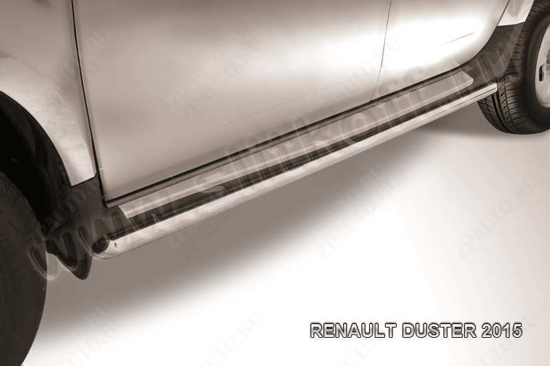 Защита порогов d42 труба Renault Duster (2015-2021) , Slitkoff, арт. RD15007