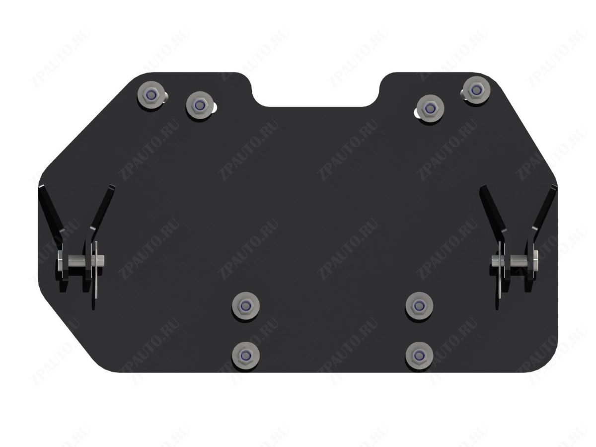 Площадка для крепления снегового отвала (быстросъем) для POLARIS Sportsman High Lifter Edition 2017-, сталь 5 мм, STORM, арт. MP 0270