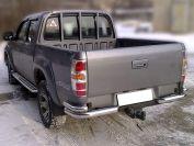Защита заднего бампера "уголки" d-76+53 для Mazda BT-50, Технотек MBT_3.2