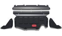 Защита картера АвтоБроня (увеличенная) для Subaru Forester V (V - 2.0; 2.5) 4WD 2018-н.в., штампованная, сталь 1.8 мм, с крепежом, 111.05439.1