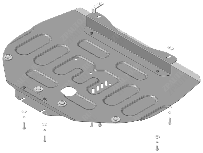 Защита  Мотодор (Двигатель, Коробка переключения передач), 2 мм, сталь для Renault Scénic IV  2016-2022 арт.71705
