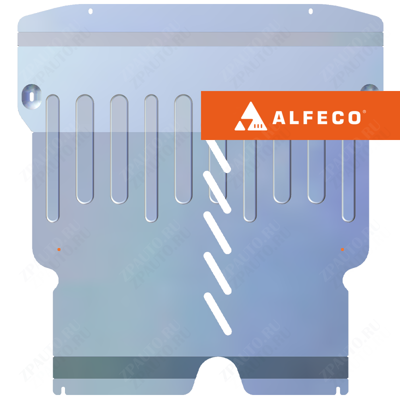Защита  картера и КПП FAW V2 2012-2015 V-all , ALFeco, алюминий 4мм, арт. ALF4702al