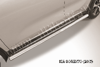 Защита порогов d76 труба Kia Sorento (2014-2017) , Slitkoff, арт. KS15-005