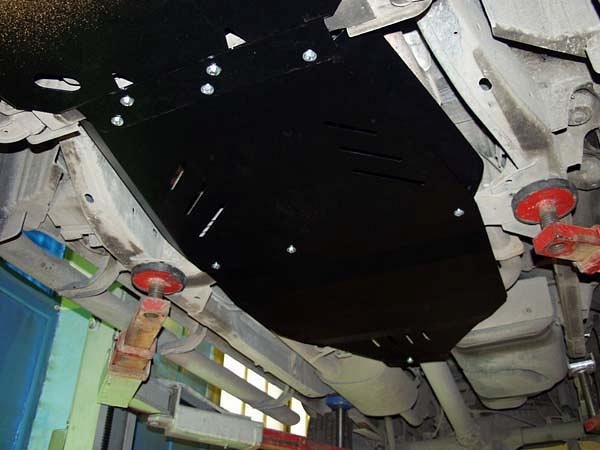 Защита КПП и РК для NISSAN Pathfinder - для 0757 европа 2005 - 2010, V-2.5, Sheriff, сталь 2,5 мм, арт. 15.1343