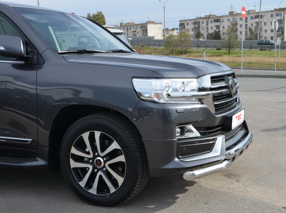 Защита переднего бампера (G) для автомобиля Toyota Land Cruiser 200 TRD 2019 арт. ТLСTRD200.19.05, Россия 