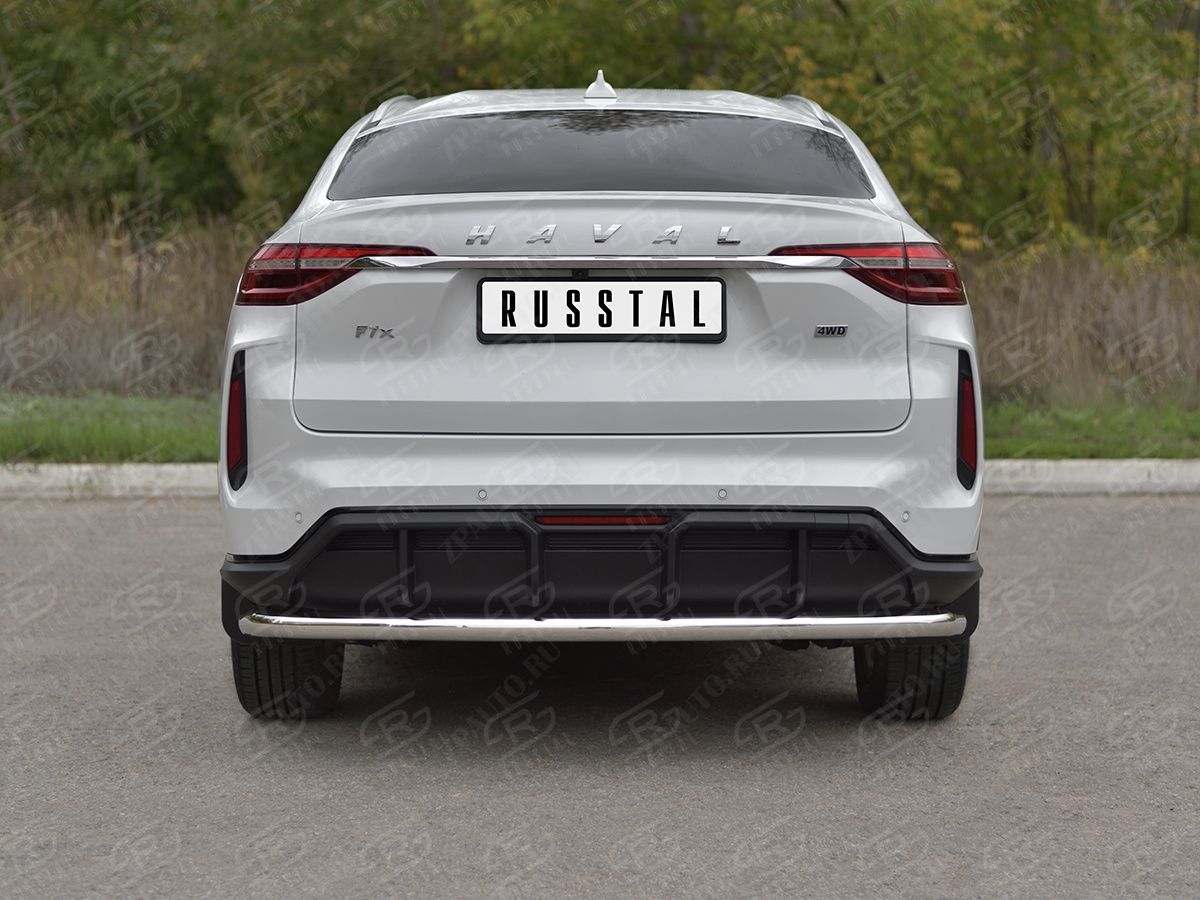 HAVAL F7X 4WD 2022- Защита заднего бампера d57 секции HF7XZ-004009