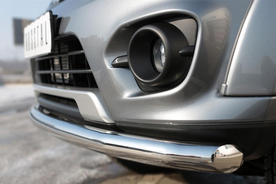 Защита переднего бампера d57 для Mitsubishi L200 2014, Slitkoff MLZ-002034