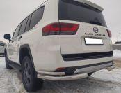 Защита заднего бампера угловая двойная для автомобиля Toyota Land Cruiser 300 GR Sport 2021 арт. TLCGRS300.21.20