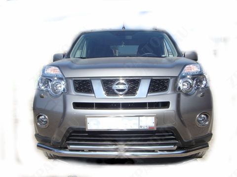 Защита переднего бампера двойная (радиус) для автомобиля NISSAN X-trail 2011 (Т31) Второе поколение. NXT.10.04, Россия