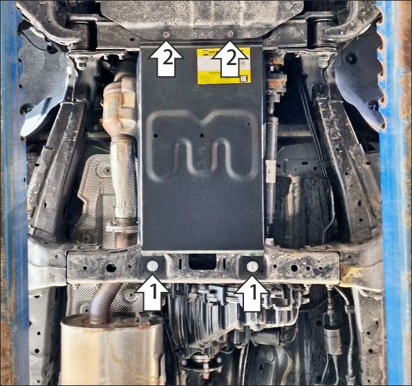 Защита стальная Мотодор (Коробка переключения передач), 2 мм,  TANK 400  2023- арт. 73121