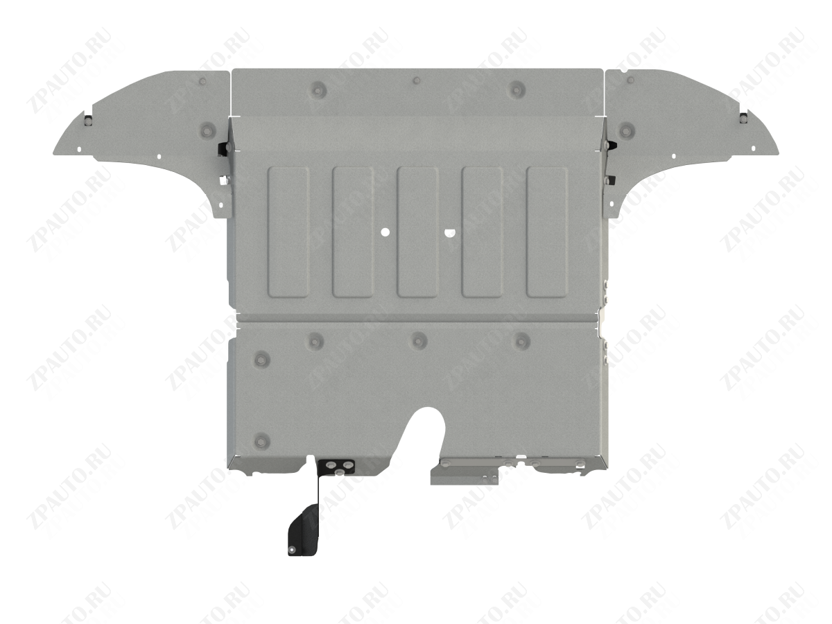 Защита моторного отсека для VOYAH Free EVR гибрид 2023 - V-PMSM(электромотор) 39kW+1,5 AT FullWD;, Sheriff, алюминий 4 мм, арт. 60.6166