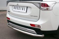 Защита заднего бампера d57 для Mitsubishi Outlander 2014, Русталь MORZ-001906, Slitkoff