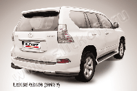 Уголки d76+d42 двойные черные Lexus GX-460 (2013-2023) , Slitkoff, арт. LGX13-011B