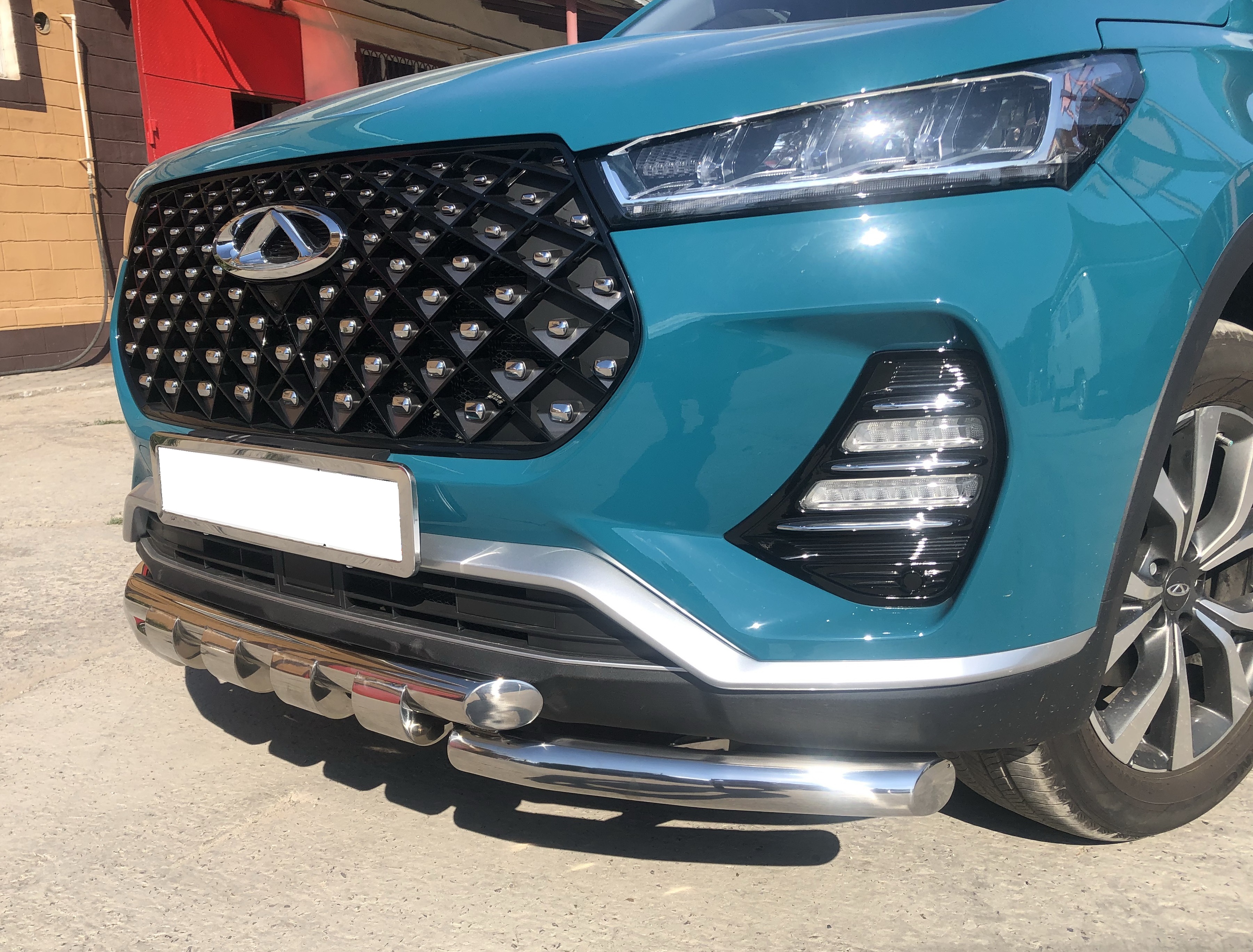 Защита переднего бампера G для автомобиля CHERY Tiggo 7 Pro 2021 арт. CTGP.7.21.05