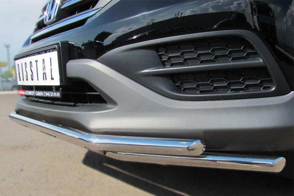Защита переднего бампера d42/42 для Honda CR-V 2013, Slitkoff HVZ-001335
