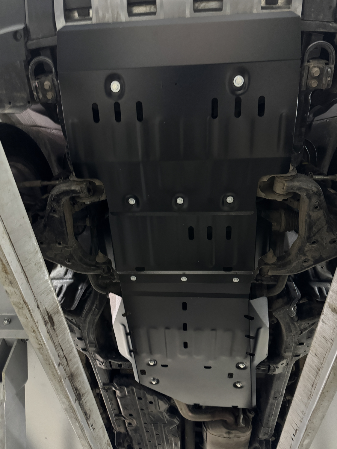 Toyota Land Cruiser Prado 250 (J250) 2023-  V-2,7 защита радиатора, редуктора переднего моста, АКПП и РК (3 части), ALFeco, сталь, 2 мм, арт. ALF24160st