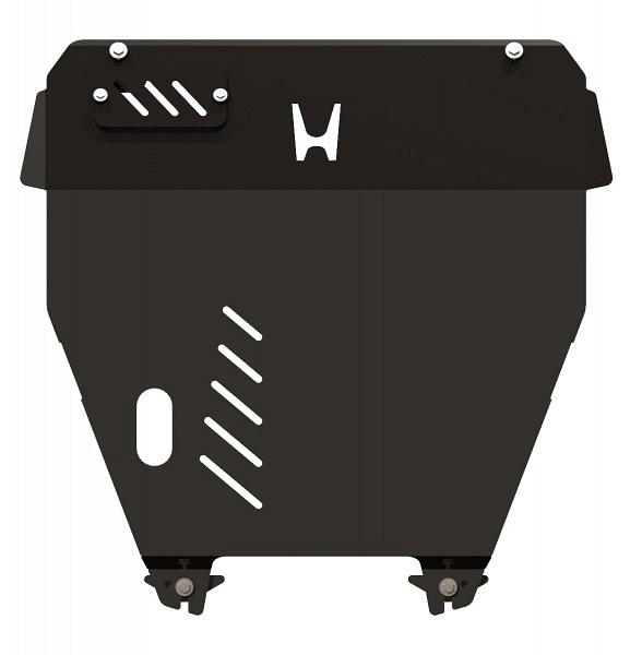 Защита картера и КПП для HONDA Pilot  2008 - 2011, V-3.5, Sheriff, сталь 2,5 мм, арт. 09.1506