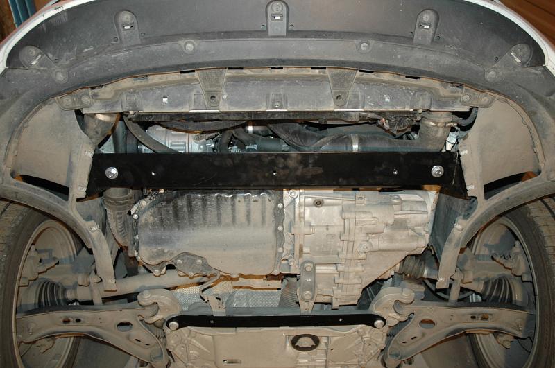 Защита картера и КПП для VOLKSWAGEN Golf VI  2008 - 2013, V-1,2TSI, 1.4TSI, 1.6, 1.8TSI, Sheriff, алюминий 5 мм, арт. 21.1989