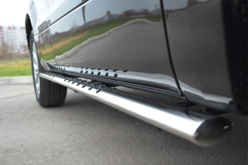 Защита порогов d75x42 с проступью для Suzuki Grand Vitara 5d 2012, Slitkoff SVO-001096