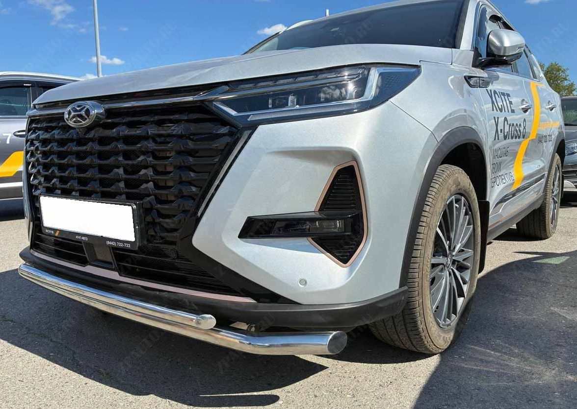 Защита переднего бампера двойная для автомобиля XCITE X-Cross 8 2025 арт. XCX-CR.8.25.03