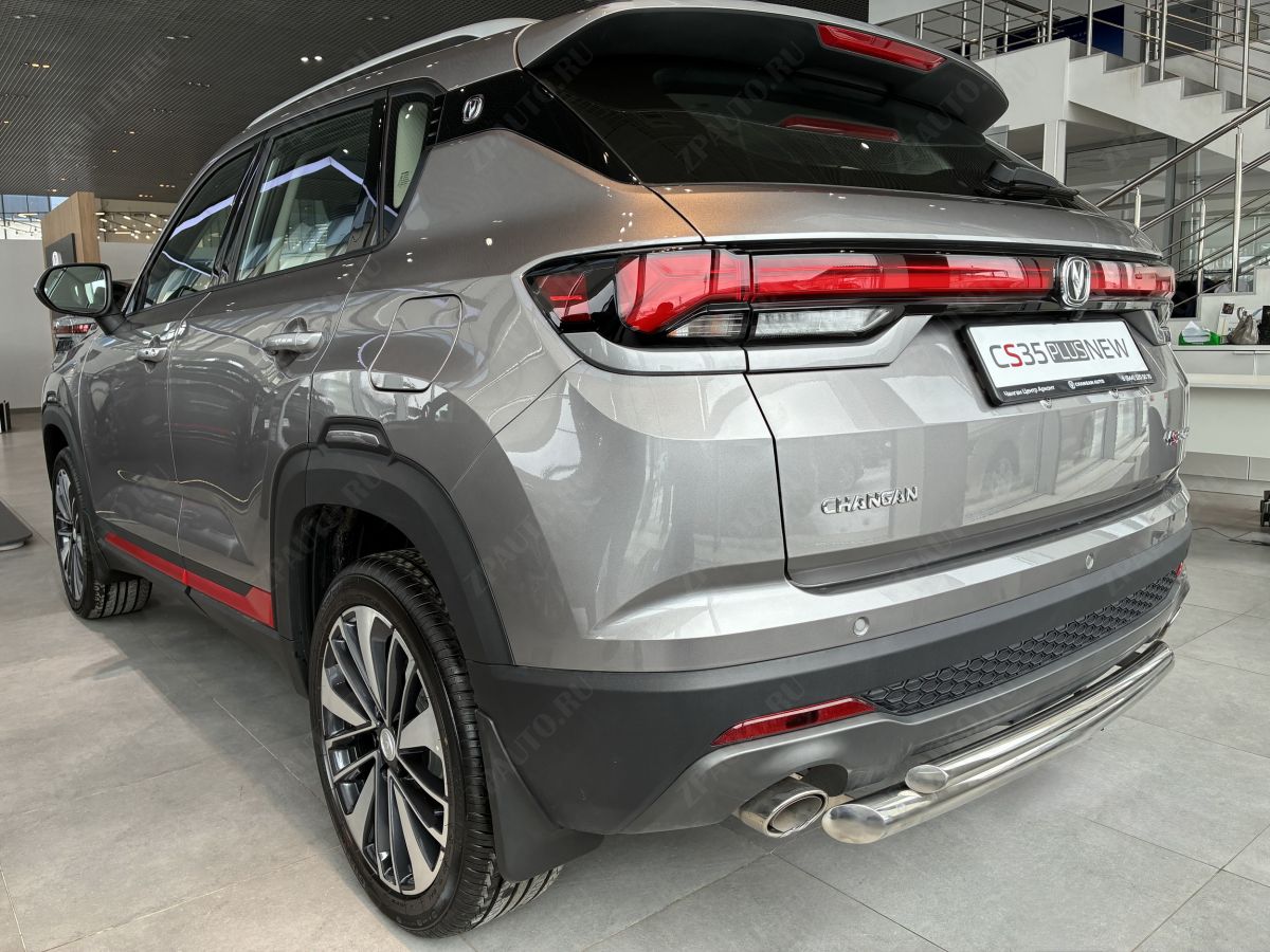 Защита заднего бампера двойная для автомобиля CHANGAN CS35 Plus 2023 арт. CGCS35P.23.16