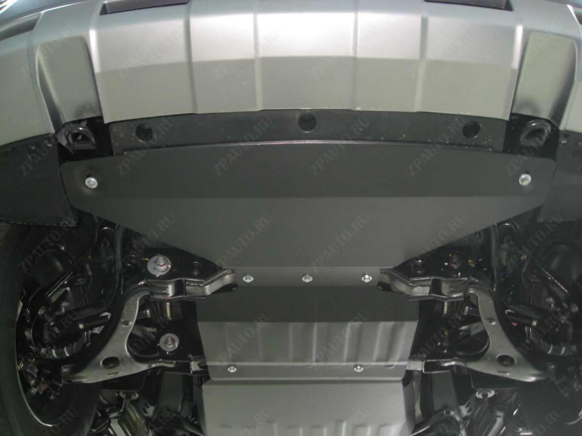 Защита  картера Kia Mohave (HM) рестайлинг 2017-2020 V-3,0 , ALFeco, сталь 2мм, арт. ALF1120st-1