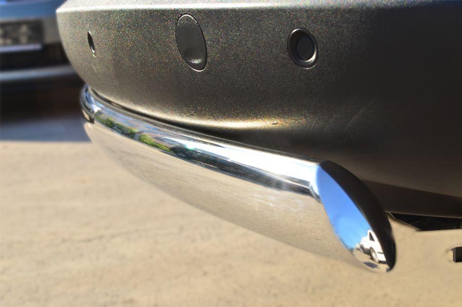 Защита заднего бампера d75х42 для KIA Sportage 2010-2015, Slitkoff KSGZ-001680