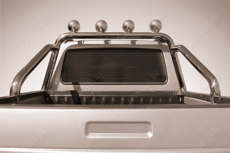 Дуга в кузов d76 с креплениями под ПТФ Uaz Pickup (2014-2023) , Slitkoff, арт. UPpic14-012