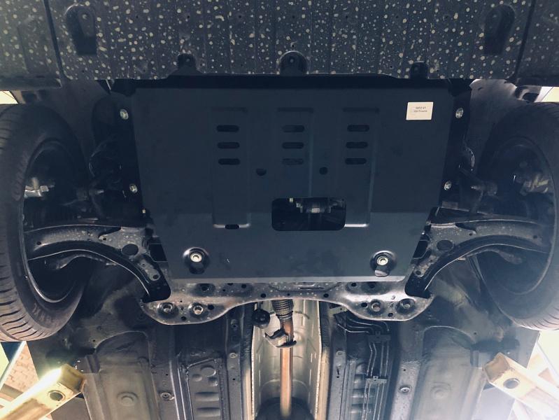 Защита картера и КПП для KIA Picanto  2017 -, V-1.0 AT; 1,2 AT; 1,2 Turbo AT, Sheriff, сталь 2,0 мм, арт. 11.3412 V1