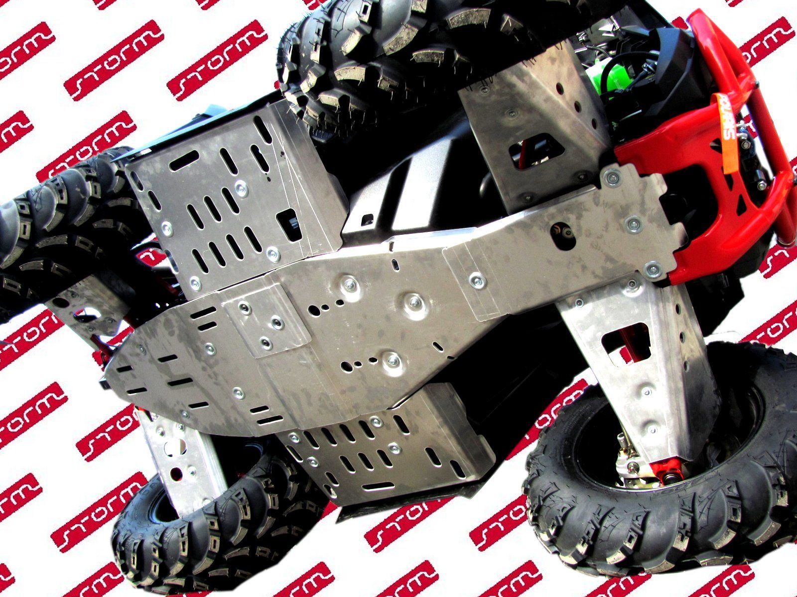 Защита днища для POLARIS Scrambler 2013-18, алюминий 4 мм, STORM, арт. 2380