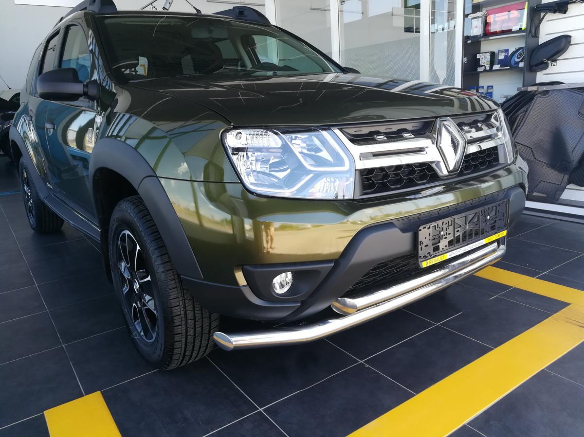 Защита переднего бампера двойная для автомобиля RENAULT Duster 2017 арт. RD.17.03