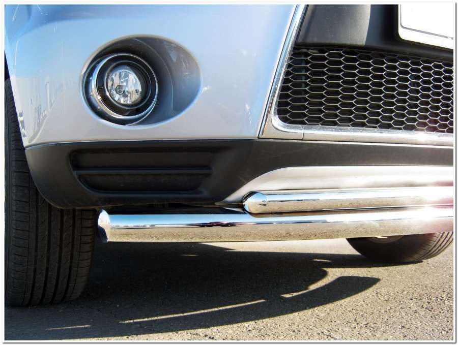 Защита переднего бампера d76/42 для Mitsubishi Outlander XL 2010, Slitkoff MNZ-000113