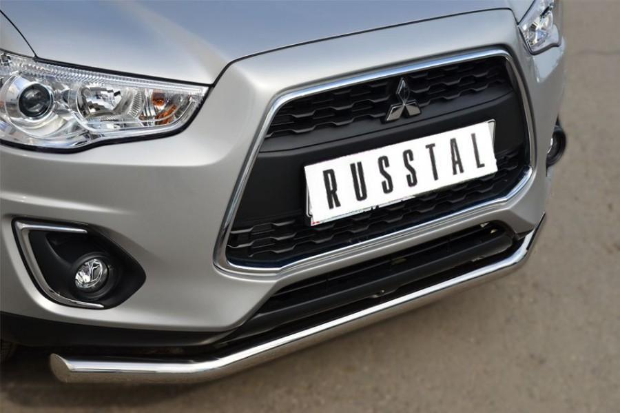 Защита переднего бампера d57 для Mitsubishi ASX 2013, Slitkoff MASZ-001322