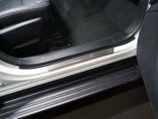 Накладки на пороги (лист шлифованный) 2шт для автомобиля Subaru Forester (S5) 2018-