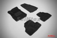Ковры салонные 3D черные для Opel Mokka 2012-, Seintex 84963