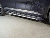Пороги алюминиевые "Slim Line Silver" 1920 мм для автомобиля Exeed VX 2.0L 4WD 2021-,TCC Тюнинг ,арт. EXEEDVX21-33S