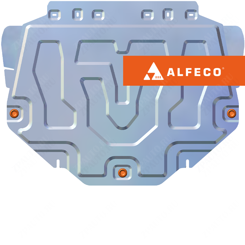 Защита  картера и КПП Mazda Axela 2012-2019 V-2,0 , ALFeco, алюминий 4мм, арт. ALF1307al-3