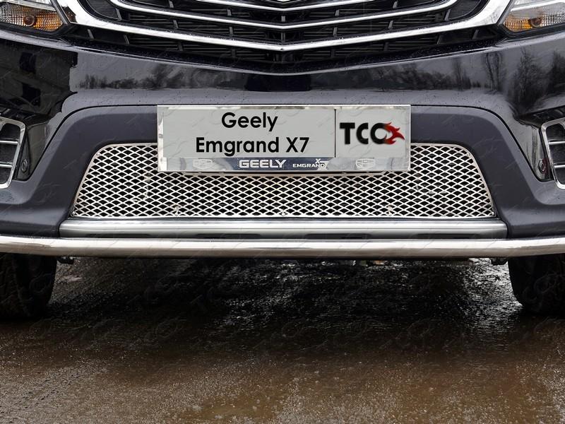Решетка радиатора нижняя (лист) для автомобиля Geely Emgrand X7 2018-, TCC Тюнинг GEELEMGX718-08