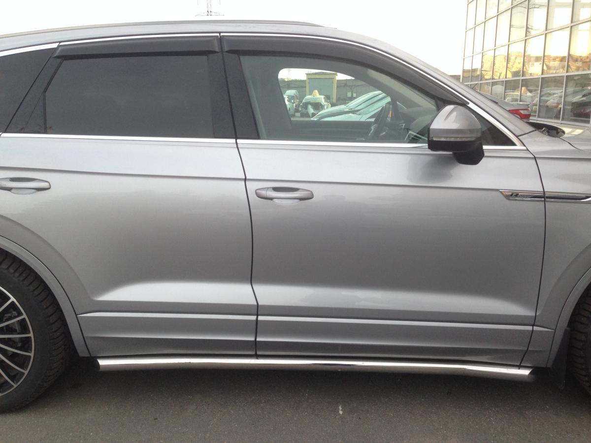 Пороги труба d57 (вариант 1) VWTT-0030641 для автомобиля VOLKSWAGEN TOUAREG 2018-, Slitkoff