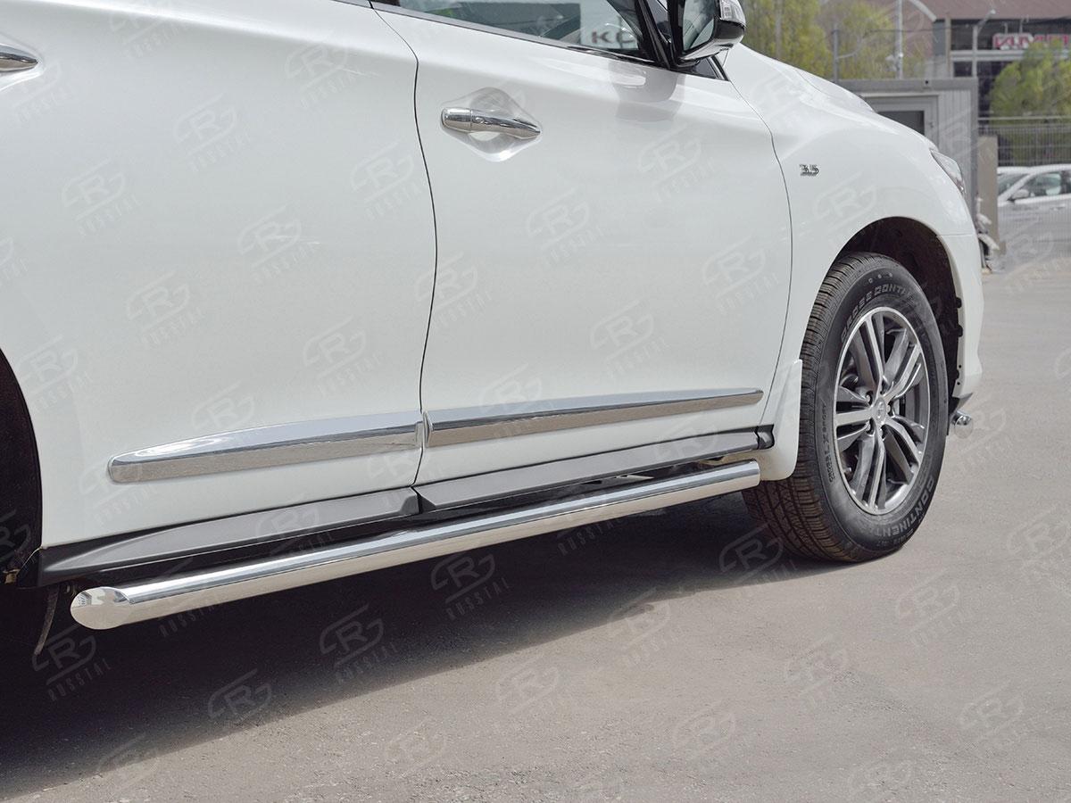 Пороги труба d57 вариант 1 для Infiniti QX60 2016, Slitkoff IQXT-0026821
