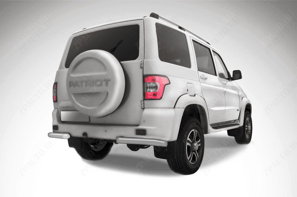 Уголки d76 серебристые Uaz Patriot (2014-2023) , Slitkoff, арт. UP14-007S