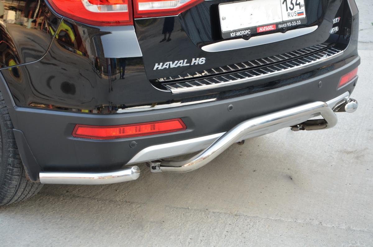 Защита заднего бампера  скоба для автомобиля Haval H6 2017. GWH6.17.73, Россия