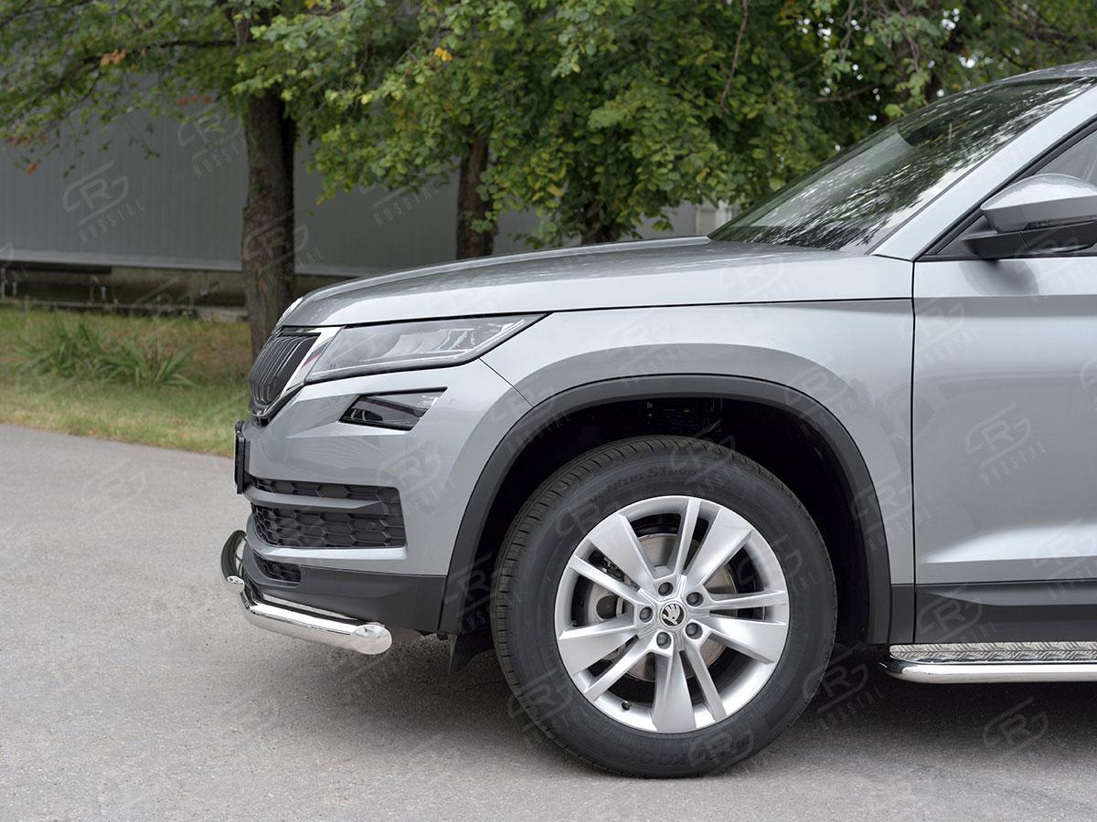 Защита переднего бампера d57/42 на Skoda Kodiaq, Slitkoff SKKZ-002768