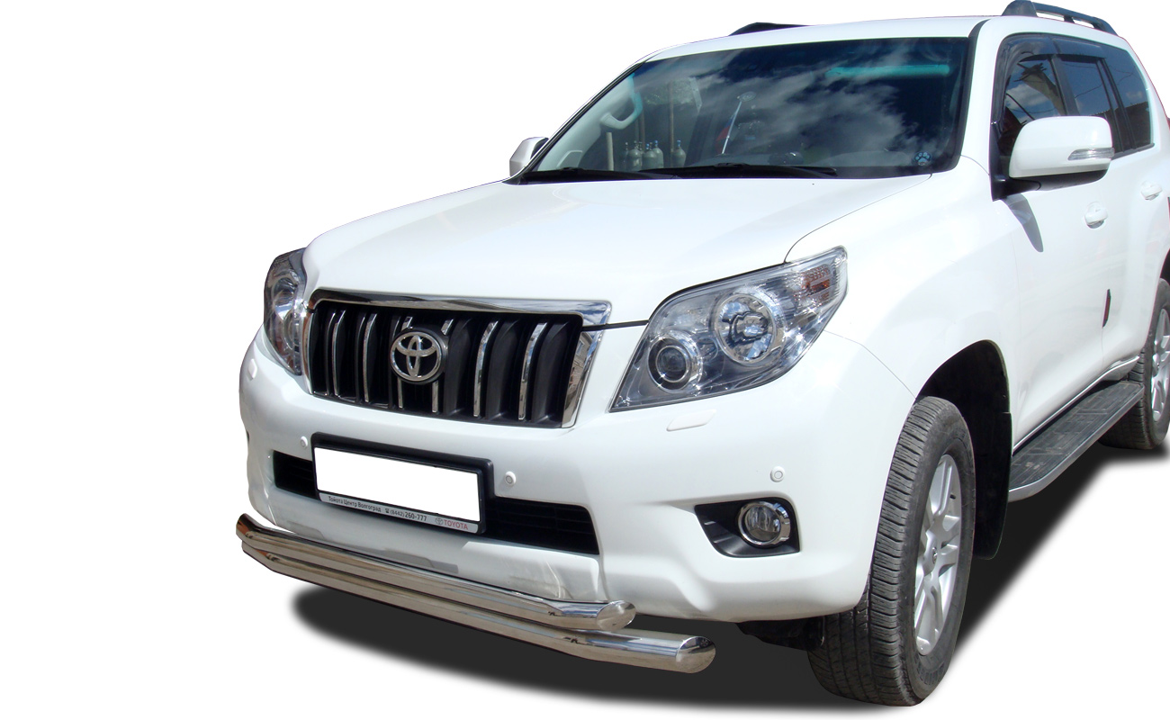 Защита переднего бампера двойная для автомобиля TOYOTA Land Cruiser Prado 150    2010, Россия TLCP150.10.03-1