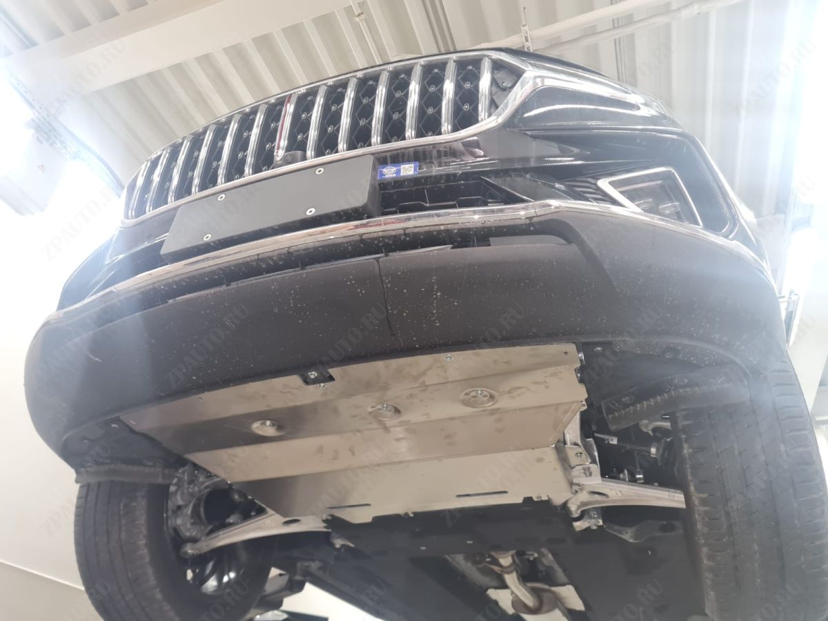 56.01ABC ЗАЩИТА КАРТЕРА ДВИГАТЕЛЯ И КПП HONGQI HS5 (2018-) (АЛЮМИНИЙ 4 ММ)