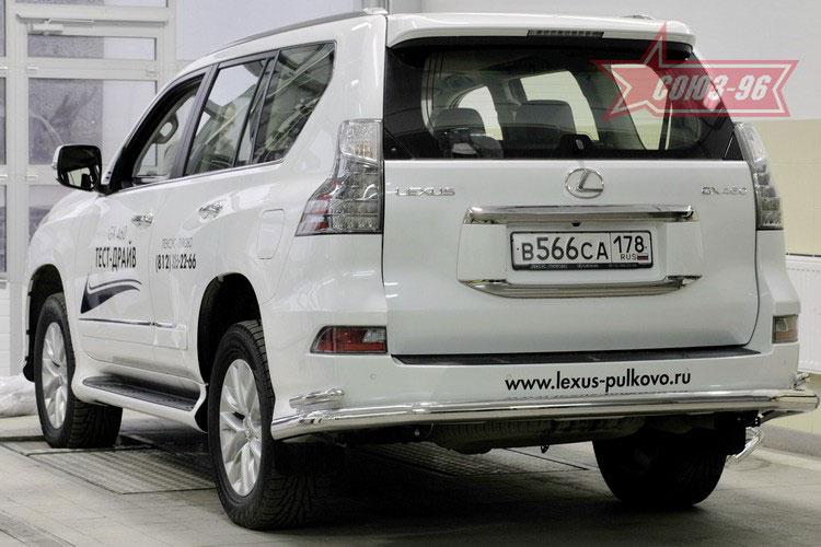 Защита задняя d76/42 двойная для Lexus GX460 2014-, Lexus GX46.75.1931