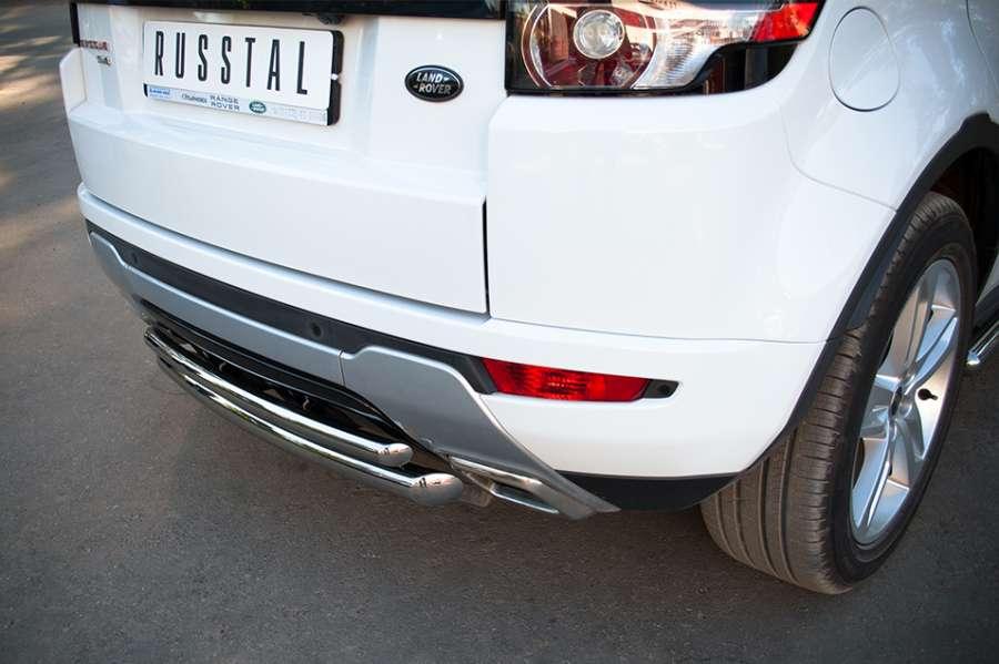 Защита заднего бампера d57/42 для Land Rover Evoque Dynamic 2011, Slitkoff REDZ-000666