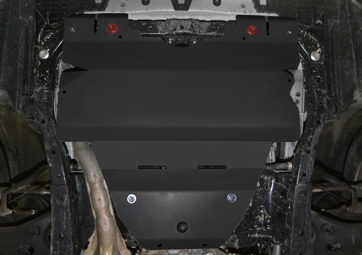 Защита картера АвтоБроня (увеличенная) для Subaru Outback IV (V - 2.5) 2009-2015, сталь 1.8 мм, с крепежом, 111.05408.1