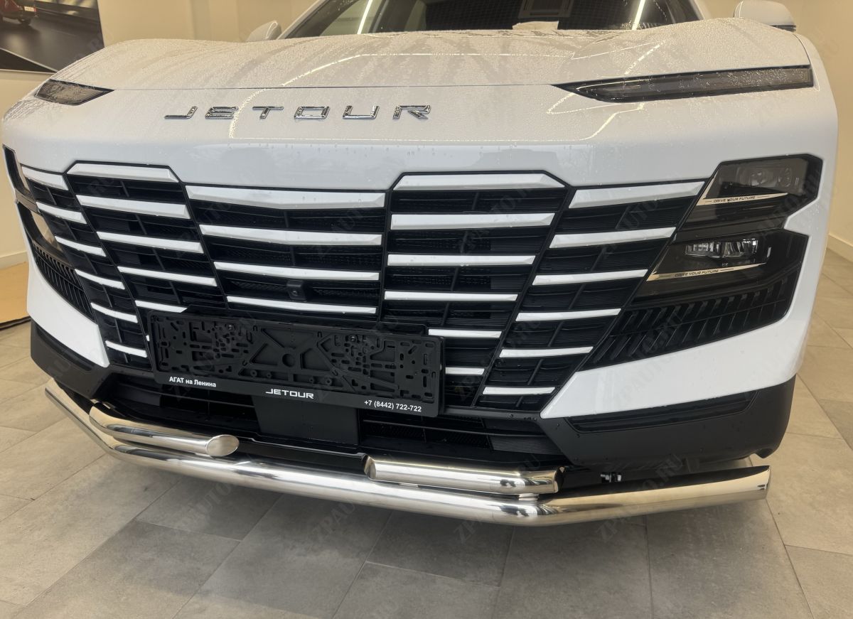Защита переднего бампера двойная для автомобиля JETOUR Dashing 2022 арт. JET.DS.22.03