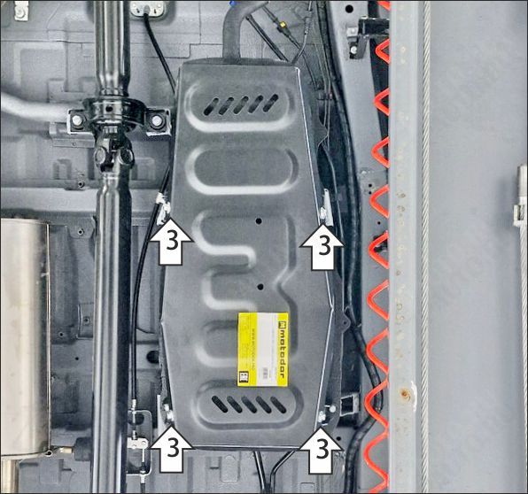 Защита стальная Мотодор (Топливный бак), 2 мм,  SKM M7  2026-2026 арт. 72103